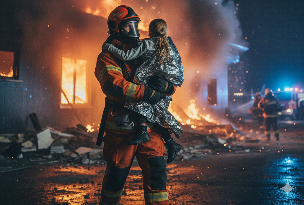 Bombeiro do CBMDF em ação